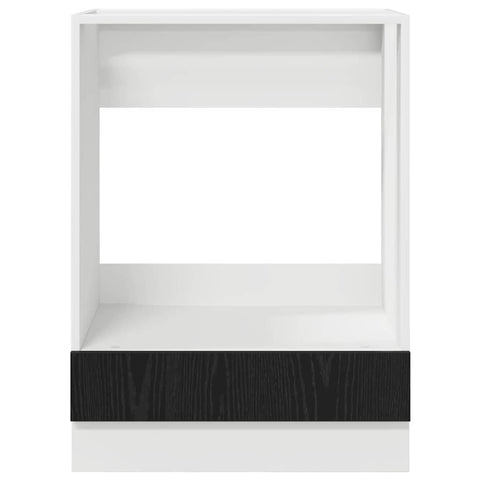 vidaXL Oven cabiet Riga Black oak 60 x 46 x 81.5 cm Engineered Wood