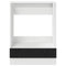 vidaXL Oven cabiet Riga Black oak 60 x 46 x 81.5 cm Engineered Wood