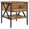 vidaXL Bedside Table Old Wood 40x42x45 cm Engineered Wood