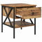 vidaXL Bedside Table Old Wood 40x42x45 cm Engineered Wood