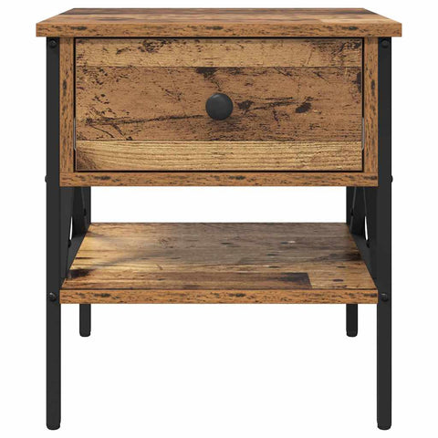 vidaXL Bedside Table Old Wood 40x42x45 cm Engineered Wood
