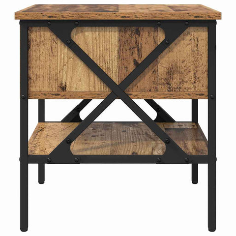 vidaXL Bedside Table Old Wood 40x42x45 cm Engineered Wood