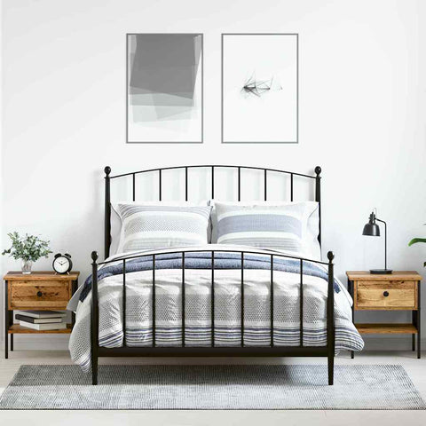 vidaXL Bedside Tables 2 pcs Old Wood 40x42x45 cm Engineered Wood