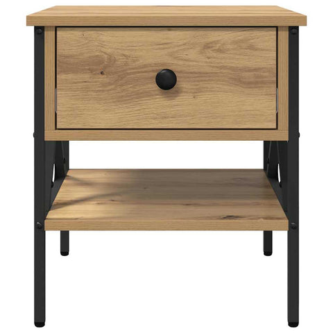 vidaXL Bedside Cabinet with Drawer Artisan oak 40 x 42 x 45 cm