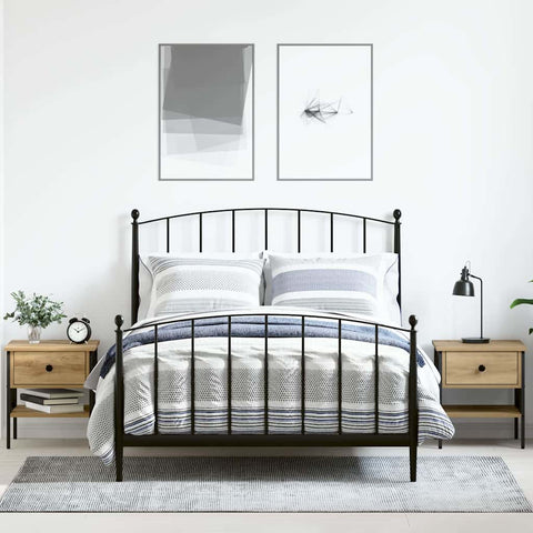 vidaXL Bedside Cabinet with Drawer 2 pcs Artisan oak 40 x 42 x 45 cm