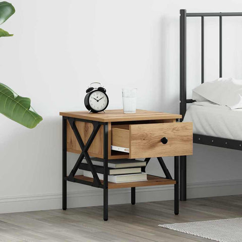 vidaXL Bedside Tables 2 pcs Artisan Oak 40x42x45 cm Engineered Wood