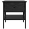 vidaXL Bedside Cabinet with Drawer Black oak 40 x 42 x 45 cm