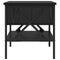 vidaXL Bedside Cabinet with Drawer Black oak 40 x 42 x 45 cm