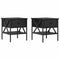 vidaXL Bedside Tables 2 pcs Black Oak 40x42x45 cm Engineered Wood