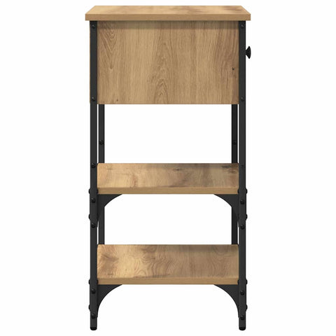 vidaXL Bedside Cabinet with Drawer 2 pcs Brown 33.5 x 36 x 70 cm