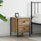 vidaXL Bedside Cabinet Artisan Oak 40x42x50 cm Engineered Wood
