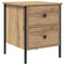 vidaXL Bedside Cabinet Artisan Oak 40x42x50 cm Engineered Wood