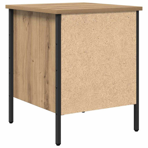 vidaXL Bedside Cabinet Artisan Oak 40x42x50 cm Engineered Wood