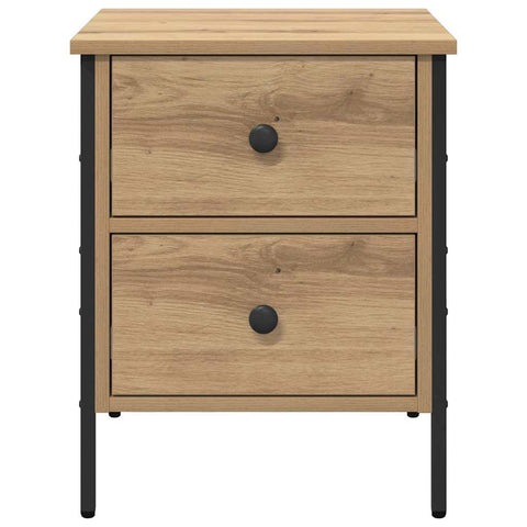 vidaXL Bedside Cabinet Artisan Oak 40x42x50 cm Engineered Wood
