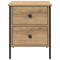 vidaXL Bedside Cabinet Artisan Oak 40x42x50 cm Engineered Wood