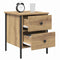 vidaXL Bedside Cabinet Artisan Oak 40x42x50 cm Engineered Wood