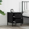 vidaXL Bedside Cabinet Black Oak 40x42x50 cm Engineered Wood