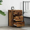 vidaXL Old Wood Table Old Wood MDF, Particle Board, Metal Medium