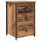 vidaXL Old Wood Table Old Wood MDF, Particle Board, Metal Medium