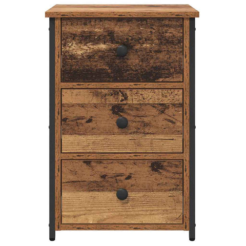vidaXL Old Wood Table Old Wood MDF, Particle Board, Metal Medium