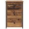vidaXL Old Wood Table Old Wood MDF, Particle Board, Metal Medium