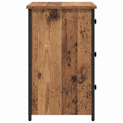 vidaXL Old Wood Table Old Wood MDF, Particle Board, Metal Medium