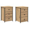 vidaXL Artisan Oak Bedside Tables Artisan Oak Engineered Wood Compact