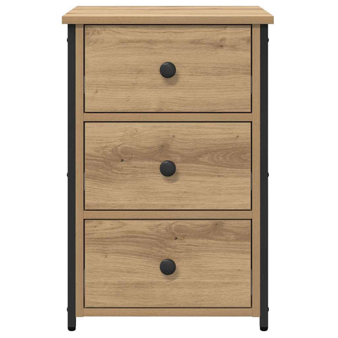 vidaXL Artisan Oak Bedside Tables Artisan Oak Engineered Wood Compact