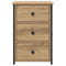 vidaXL Artisan Oak Bedside Tables Artisan Oak Engineered Wood Compact