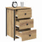 vidaXL Artisan Oak Bedside Tables Artisan Oak Engineered Wood Compact