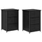 vidaXL Bedside Cabinet with Drawer Black oak 40 x 36 x 60 cm