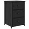 vidaXL Bedside Cabinet with Drawer Black oak 40 x 36 x 60 cm