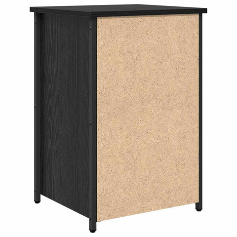 vidaXL Bedside Cabinet with Drawer Black oak 40 x 36 x 60 cm