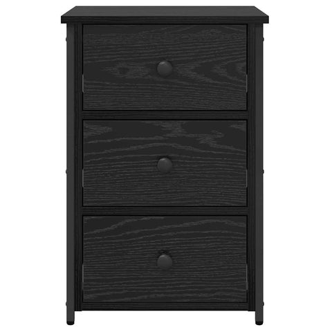 vidaXL Bedside Cabinet with Drawer Black oak 40 x 36 x 60 cm