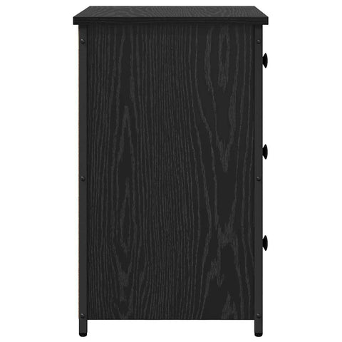 vidaXL Bedside Cabinet with Drawer Black oak 40 x 36 x 60 cm
