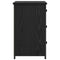 vidaXL Bedside Cabinet with Drawer Black oak 40 x 36 x 60 cm