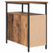 vidaXL Bedside Cabinet 2 pcs Old wood Iron and particle board