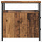vidaXL Bedside Cabinet 2 pcs Old wood Iron and particle board