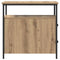 vidaXL Bedside Cabinet with Drawer Artisan oak Iron and particle board