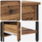 vidaXL Bedside Cabinet with Drawer Old wood Engineered wood
