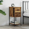 vidaXL Bedside Cabinet with Drawer Old wood Engineered wood