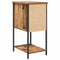 vidaXL Bedside Cabinet with Drawer Old wood Engineered wood