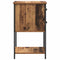 vidaXL Bedside Cabinet with Drawer Old wood Engineered wood