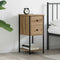 vidaXL Bedside Cabinet with Drawer Artisan oak Engineered wood