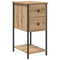 vidaXL Bedside Cabinet with Drawer Artisan oak Engineered wood