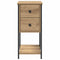 vidaXL Bedside Cabinet with Drawer Artisan oak Engineered wood