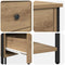 vidaXL Bedside Cabinet with Drawer 2 pcs Artisan oak Engineered wood