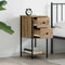 vidaXL Bedside Cabinet with Drawer 2 pcs Artisan oak Engineered wood