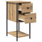 vidaXL Bedside Cabinet with Drawer 2 pcs Artisan oak Engineered wood
