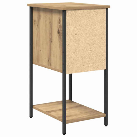 vidaXL Bedside Cabinet with Drawer 2 pcs Artisan oak Engineered wood